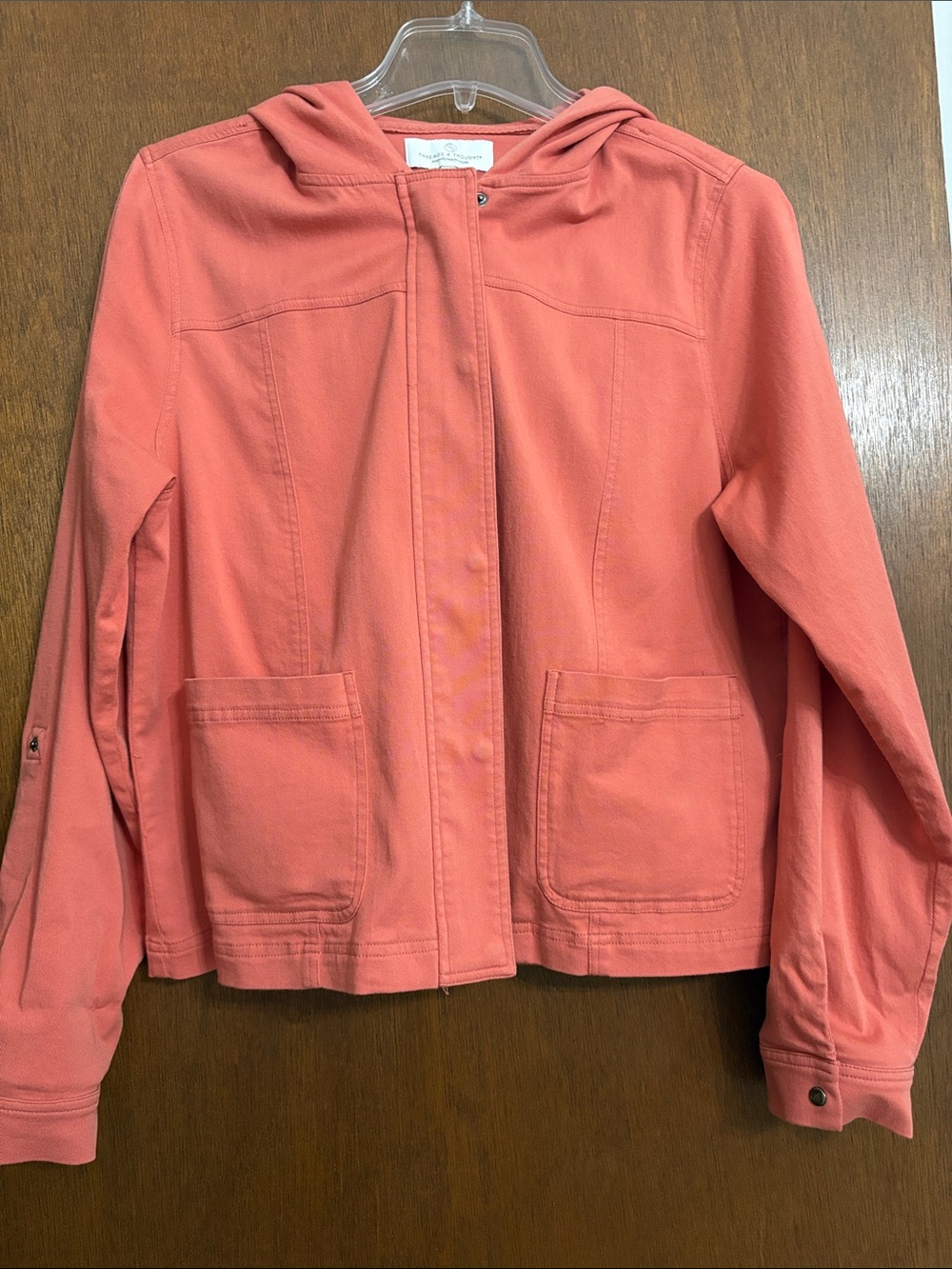Threads 4 Thought Coral Utility Hooded Jacket